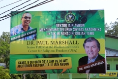 Speaking at the State Islamic Institute, Ambon, 2014