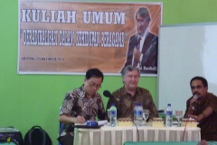 lecturing in Kupang