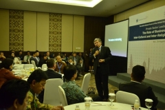 speaking at United Nations Global Forum in Bali, 2014